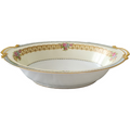 10"Noritake Juno Blue & Tan Band Flowers Tan Scrolls Round Oval Vegetable Bowl