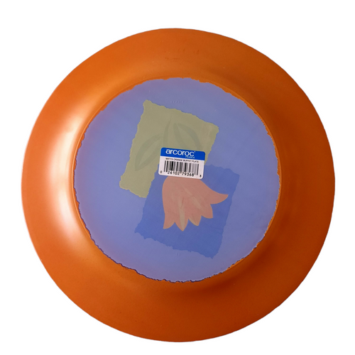 10" ARCOROC Matys Orange Buffet Service Plate Charger