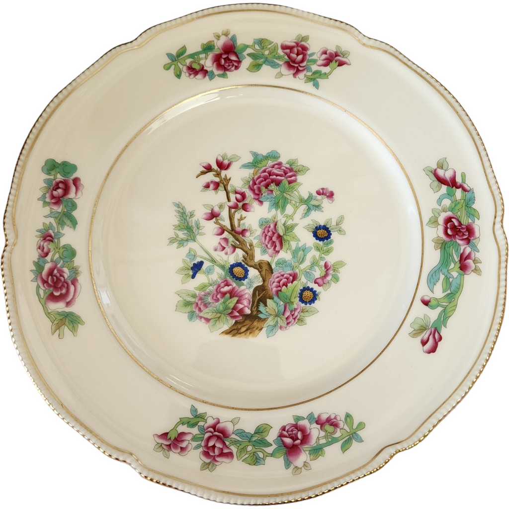 10" Castleton Tree of India Scalloped USA Dinner Plate