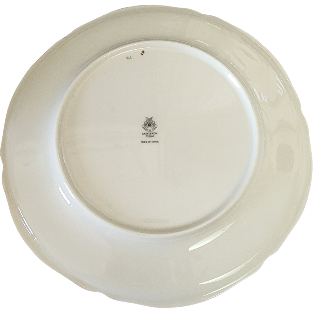 10" Castleton Tree of India Scalloped USA Dinner Plate