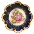 10" Empire China Cobalt Rim Scalloped Plate