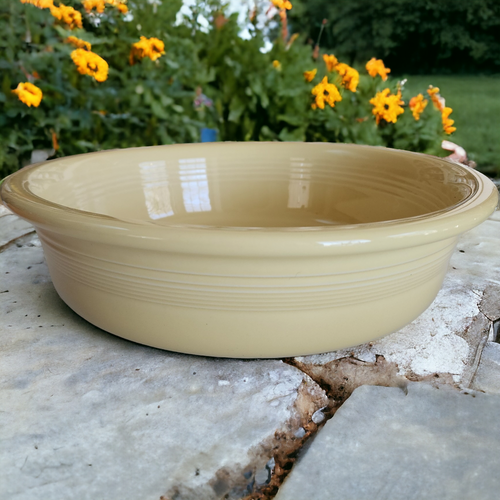 10" Homer Laughlin Fiesta Sunflower Large Salad Serving Bowl