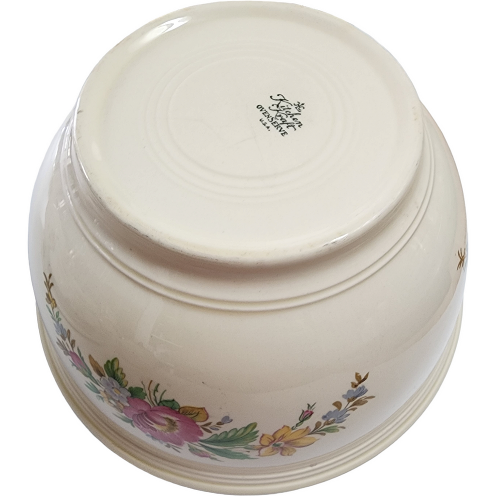 10" Homer Laughlin Spring Wreath Mixing Bowl