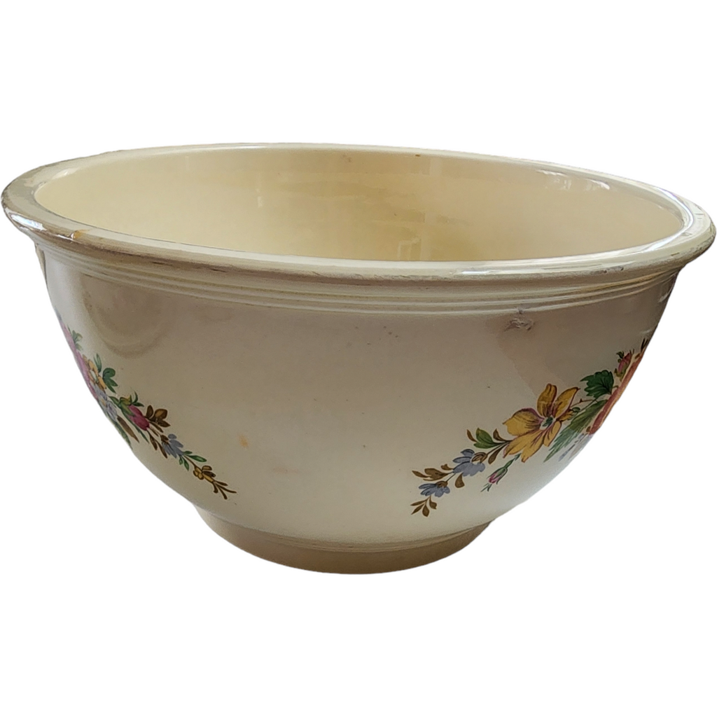 10" Homer Laughlin Spring Wreath Mixing Bowl