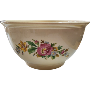 10" Homer Laughlin Spring Wreath Mixing Bowl