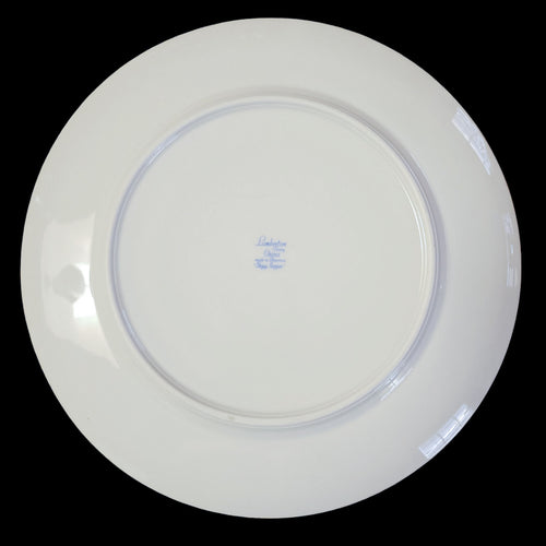10" Lamberton Peggy Shippen Pink Blue Yellow Flowers On Rim Center Dinner Plate