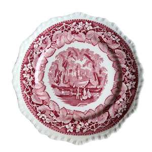 10" MASON'S Vista Pink No Trim Large Dinner Plate