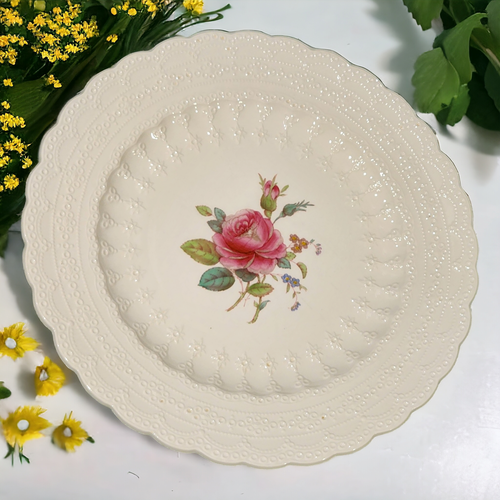 10" Spode Jewel Billingsley Rose Pink Dinner Plate