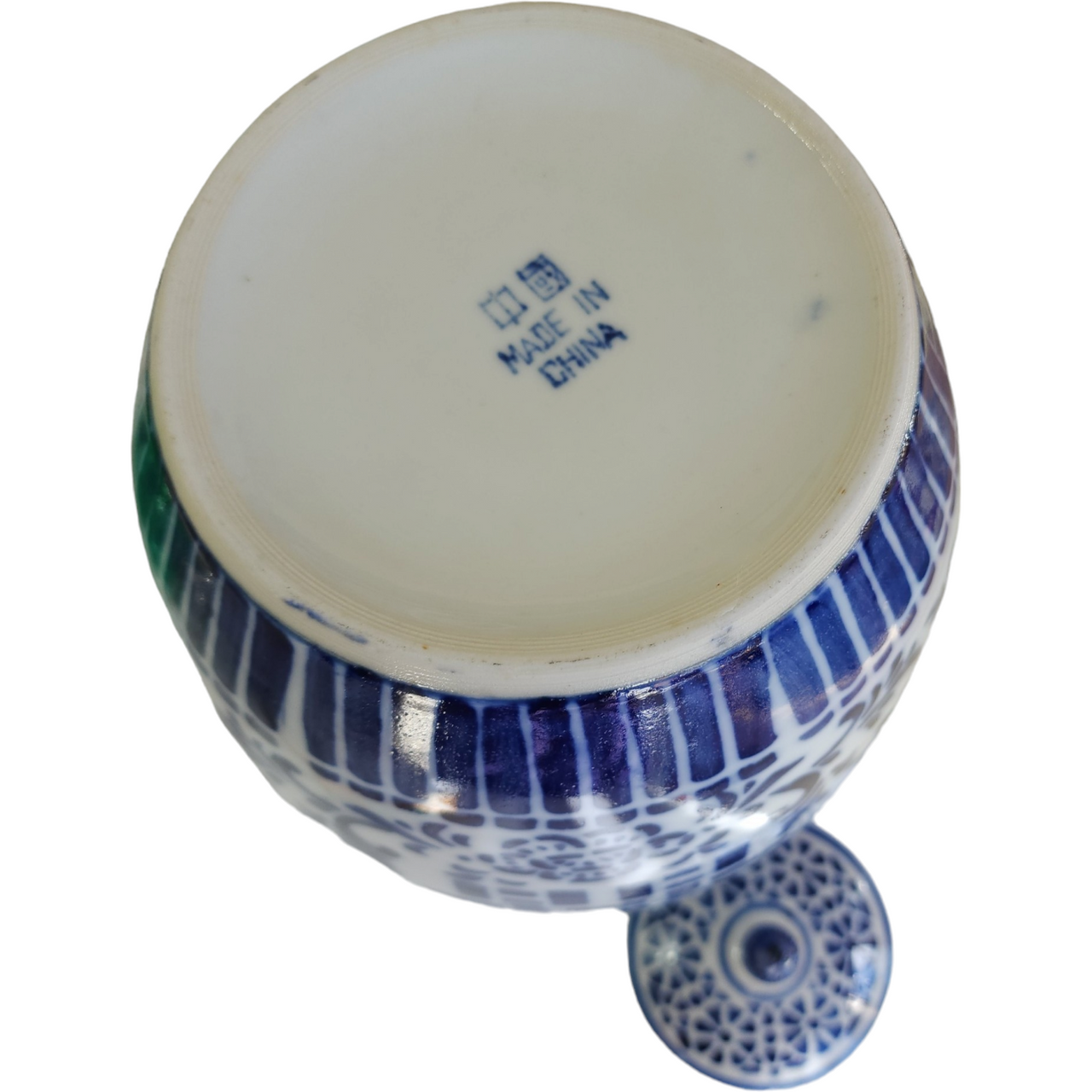 11" Chinese Blue White Porcelain Ginger Jar