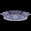 11" Heisey Colonial Clear Panel Design Pressed Glass Oval Bowl