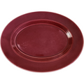 11" Homer Laughlin Kitchen Kraft Fiesta Harlequin Maroon Oval Serving Platter