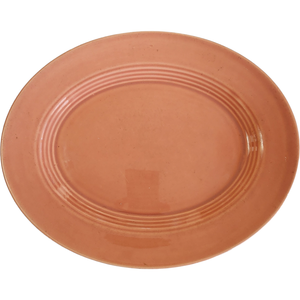 11" Homer Laughlin Kitchen Kraft Fiesta Harlequin Rose Oval Serving Platter