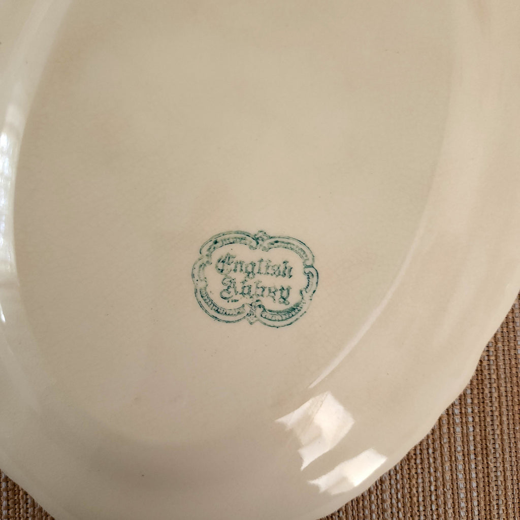 11" TAYLOR, SMITH & T TS&T English Abbey Blue Fairway Oval Serving Platter