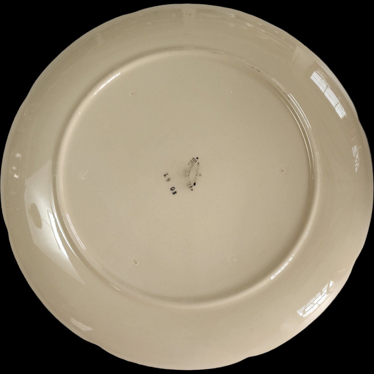 12" Franciscan Gladding McBean Apple Chop Plate Round Platter USA Backstamp