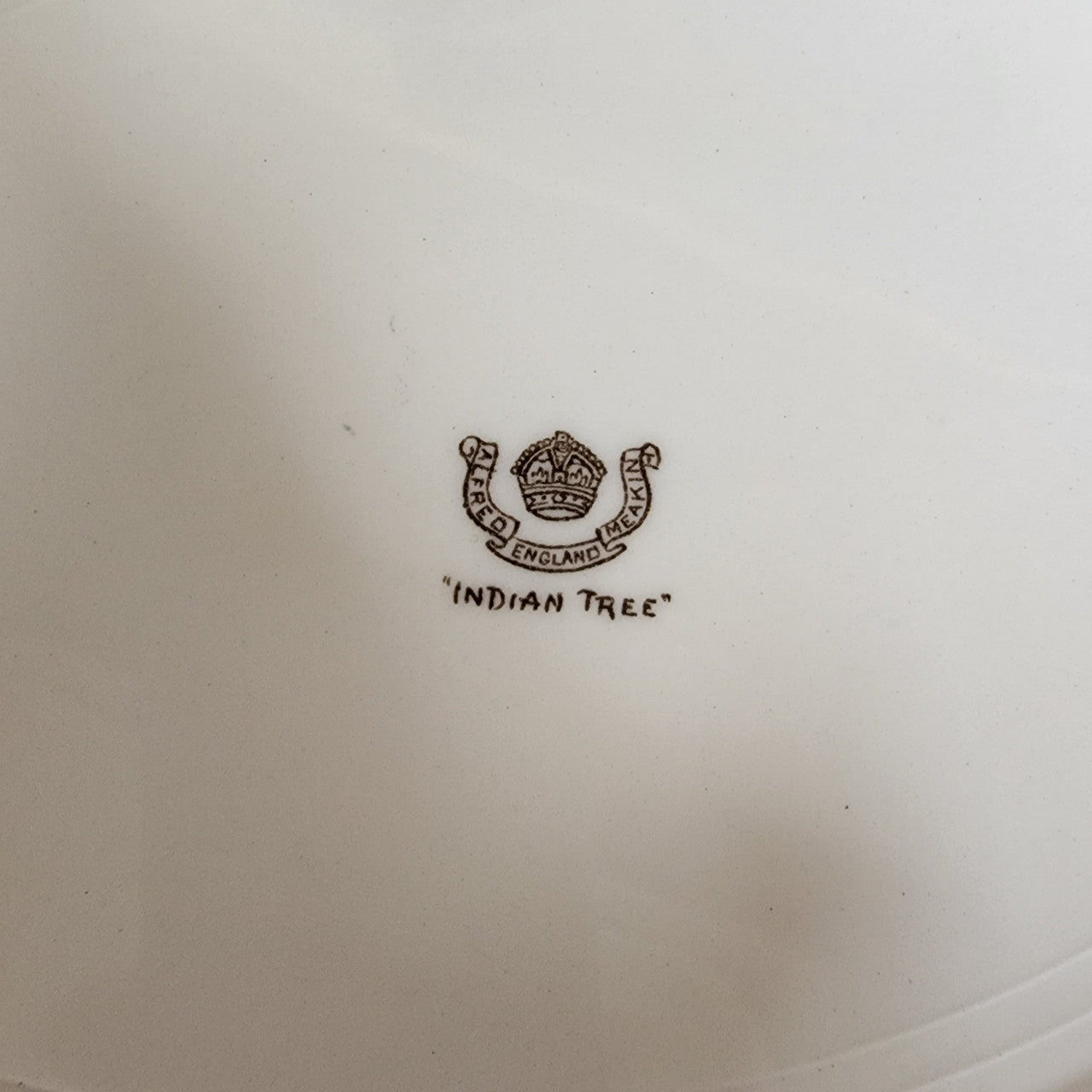 12" MEAKIN, ALFRED Indian Tree No Inner Key Oval Serving Platter
