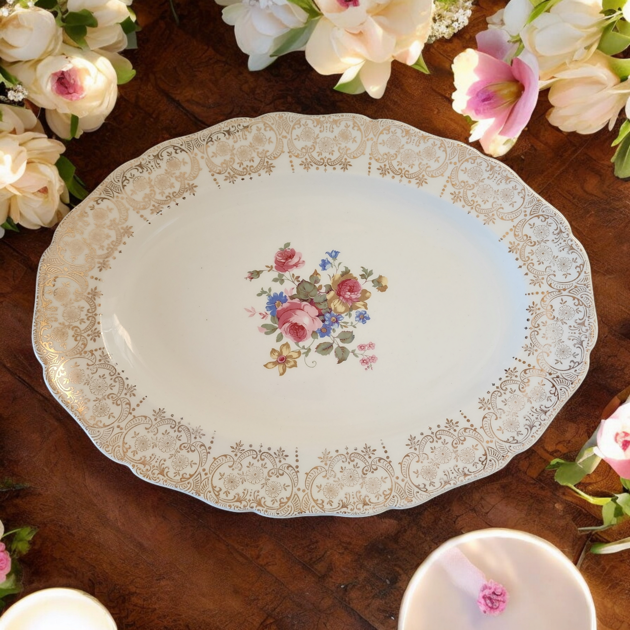 13" Canonsburg Lajean  Oval Serving Platter