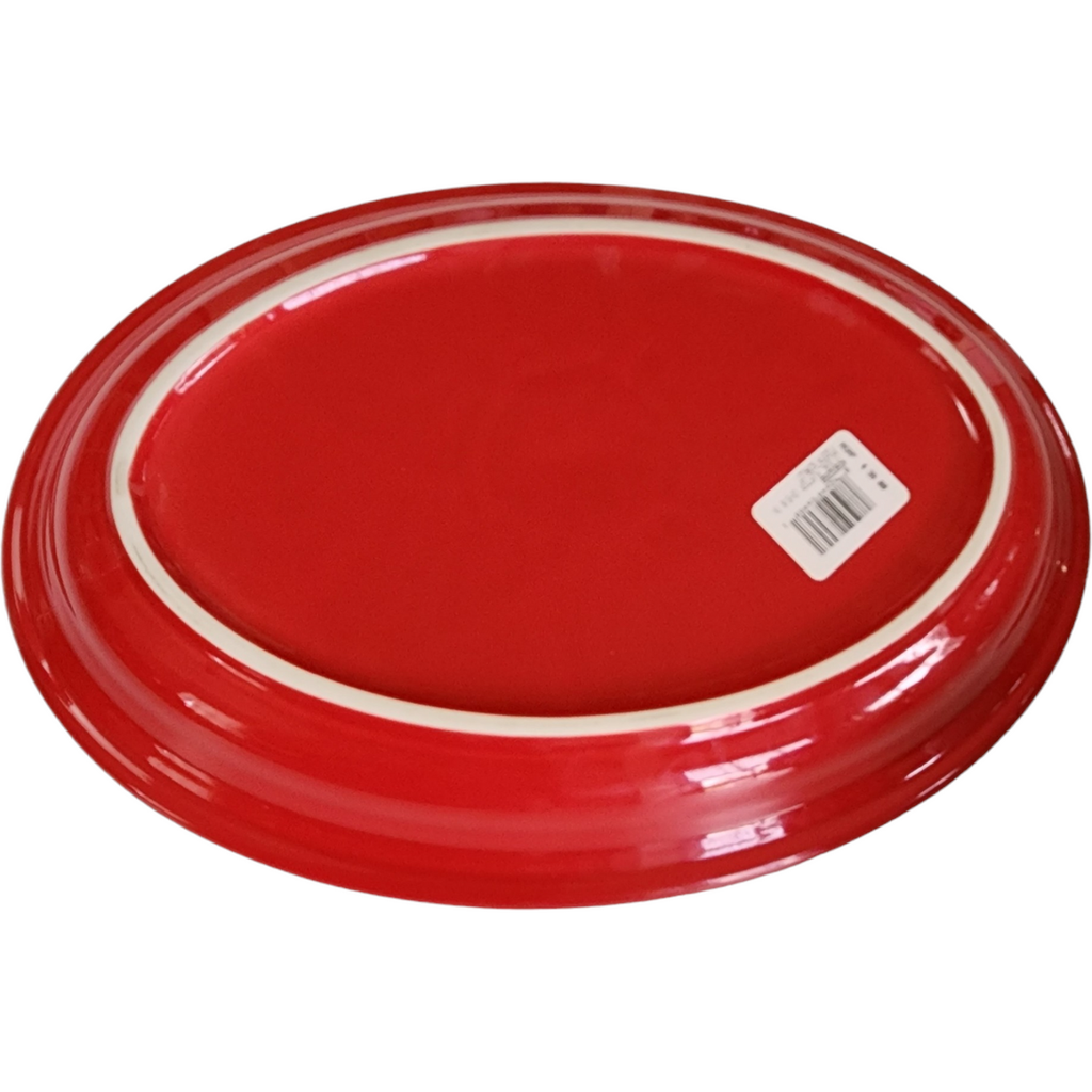 13" Homer Laughlin Fiesta Scarlet Red Oval Serving Platter