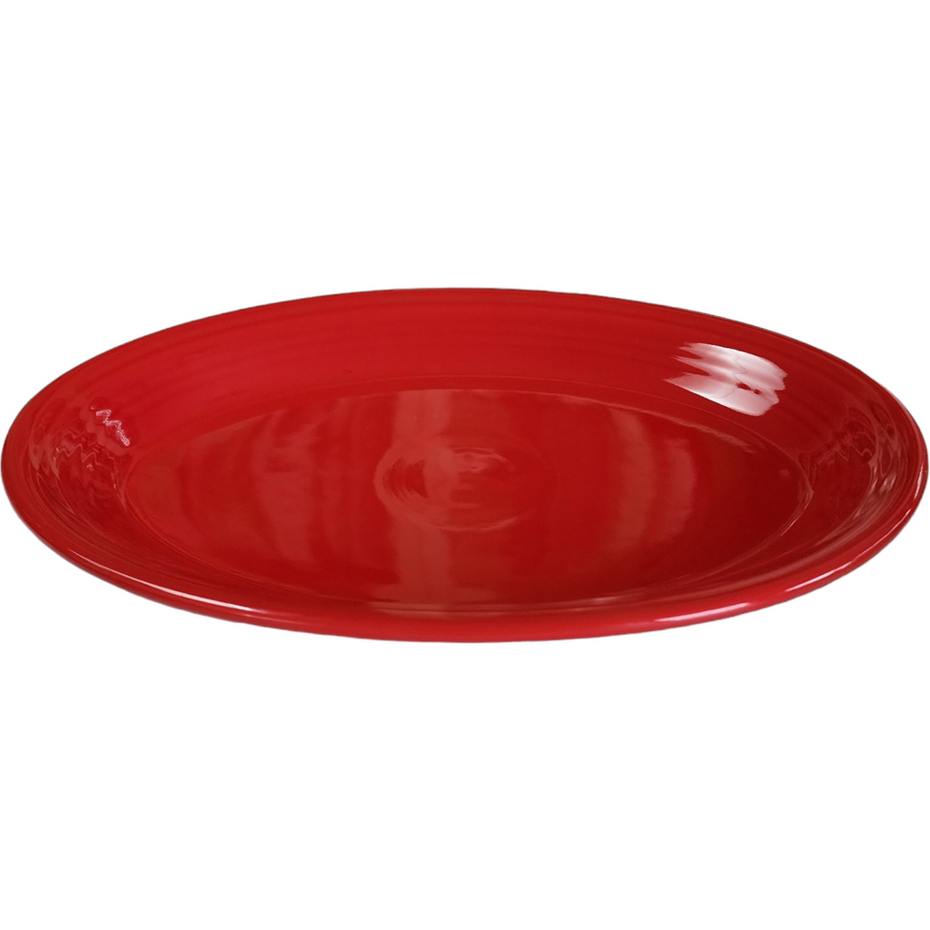 13" Homer Laughlin Fiesta Scarlet Red Oval Serving Platter