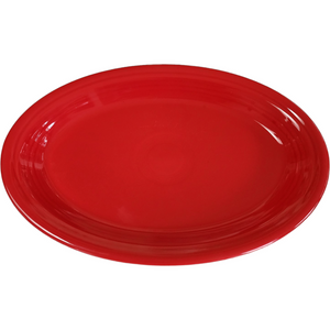 13" Homer Laughlin Fiesta Scarlet Red Oval Serving Platter