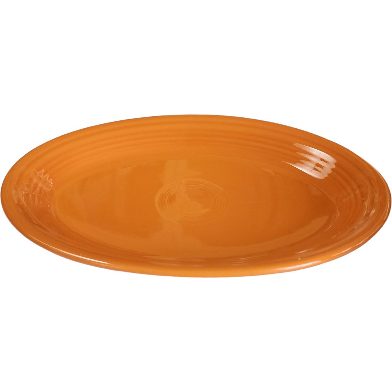 13" Homer Laughlin Tangerine Orange Oval Serving Platter