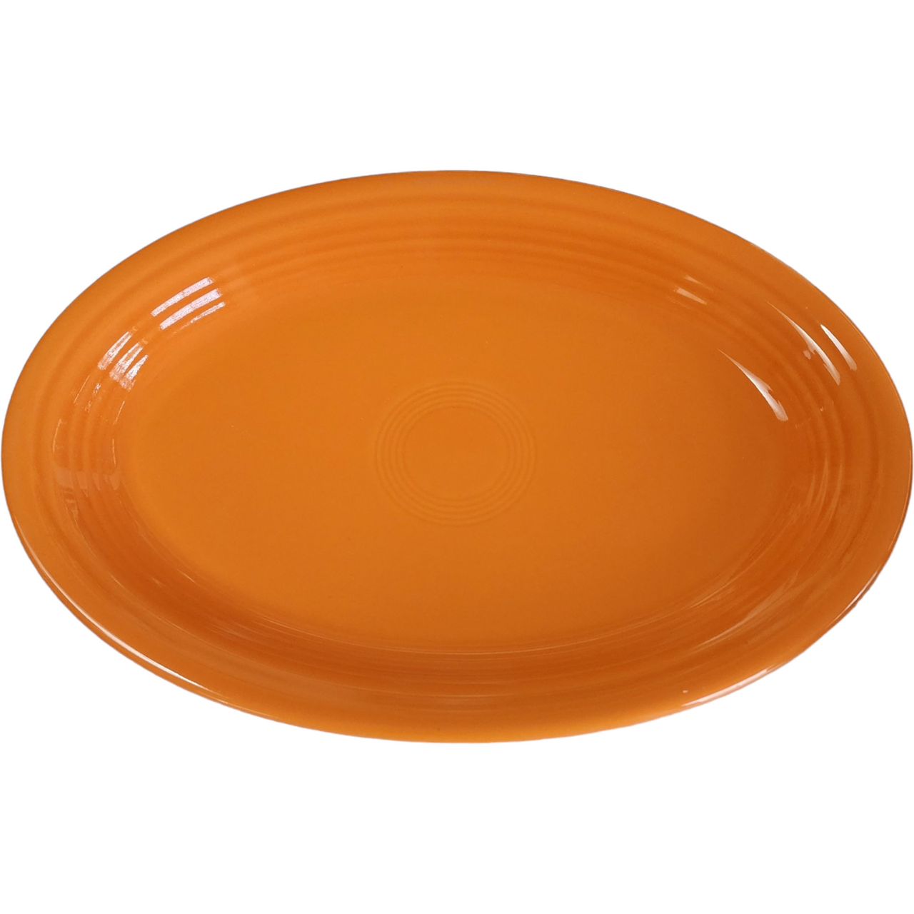 13" Homer Laughlin Tangerine Orange Oval Serving Platter