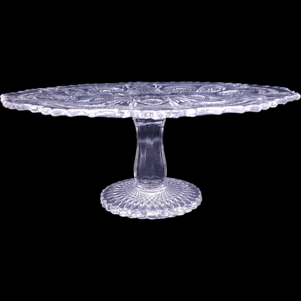 13" Imperial Glass-Ohio Fashion Clear Round Cake Stand