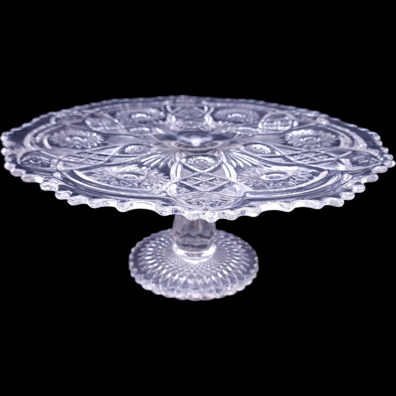 13" Imperial Glass-Ohio Fashion Clear Round Cake Stand