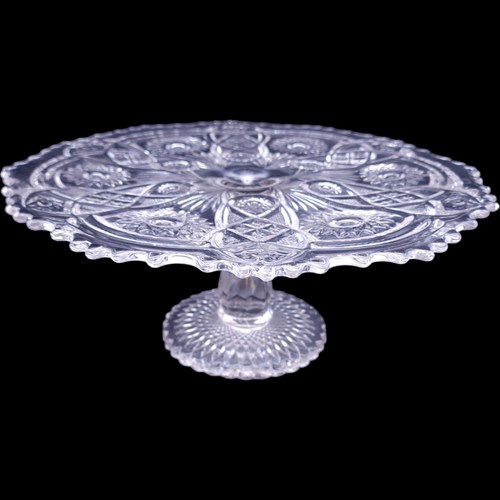 13" Imperial Glass-Ohio Fashion Clear Round Cake Stand