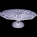 13" Imperial Glass-Ohio Fashion Clear Round Cake Stand