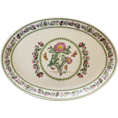13" Portmeirion Variations Woody Night Oval Steak Platter