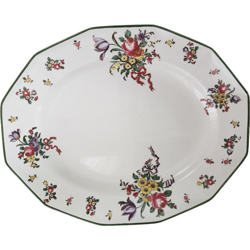 13" Royal Doulton Old Leeds Spray Oval Serving Platter
