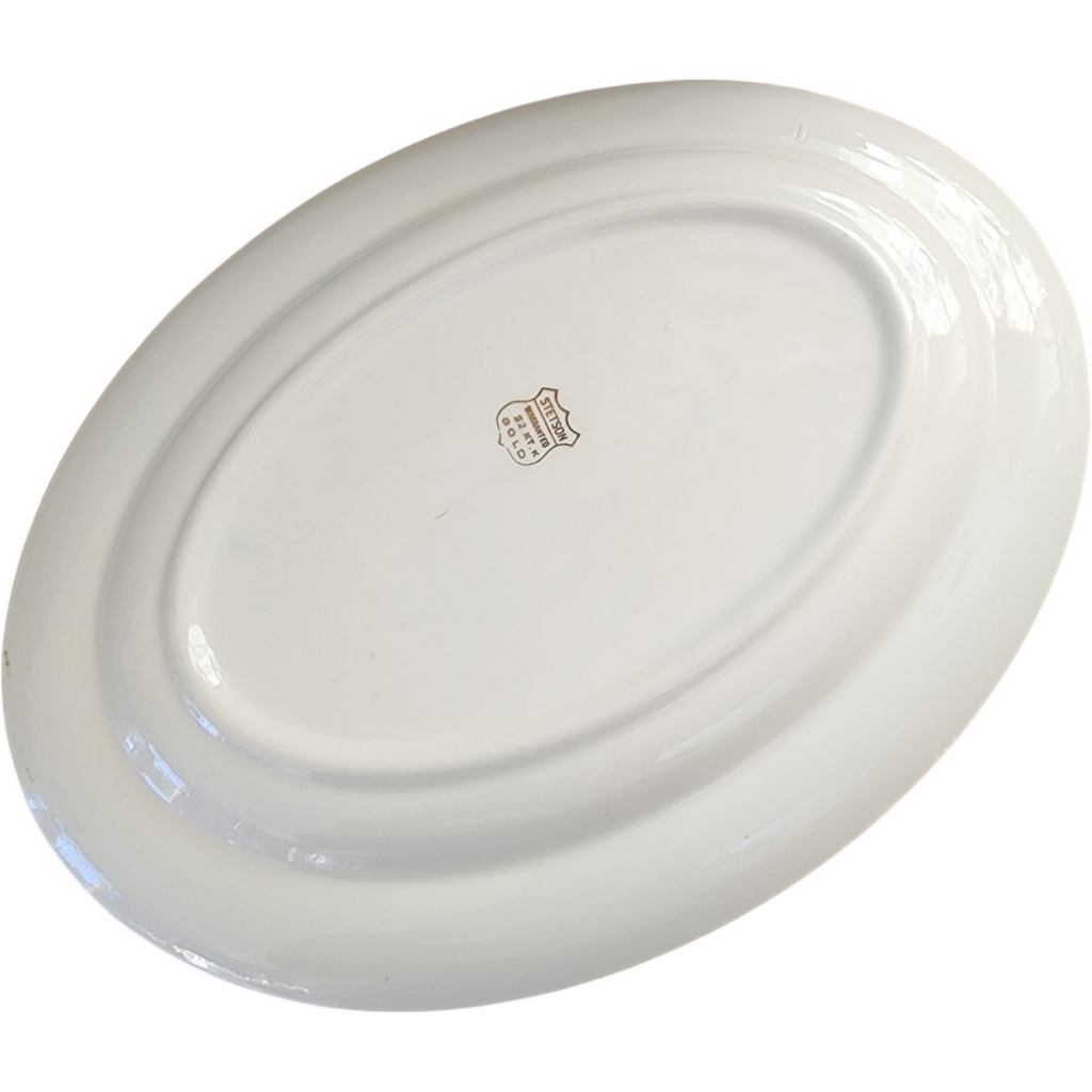 13" Stetson Duchess of Greencastle Oval Serving Platter