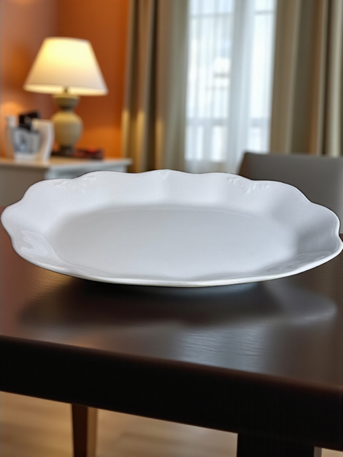 14" Antique Johnson Bros Royal Ironstone China Oval Serving Dish England Farmhouse Cottage Kitchen Décor