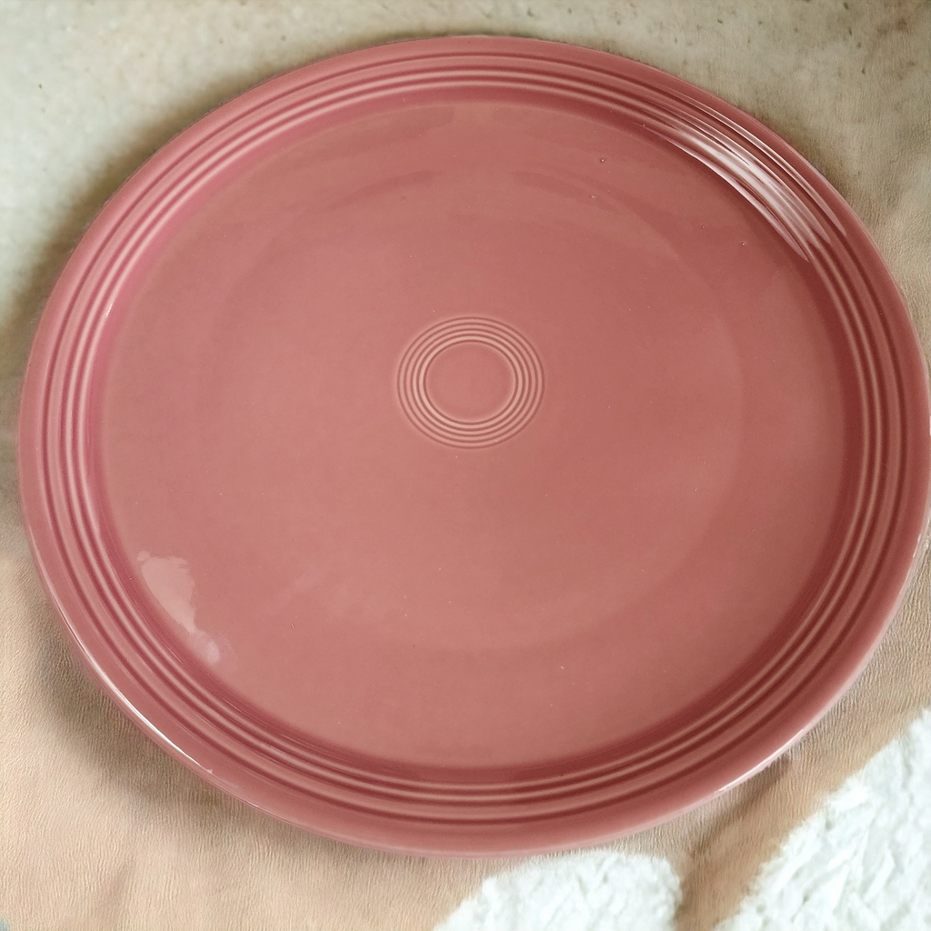 15" Homer Laughlin Fiesta Rose Baking Pizza Tray