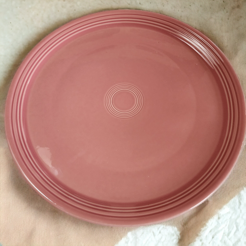 15" Homer Laughlin Fiesta Rose Baking Pizza Tray