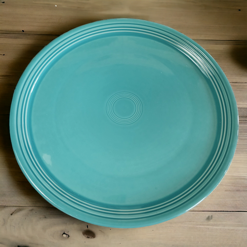15" Homer Laughlin Fiesta Turquoise Baking Pizza Tray