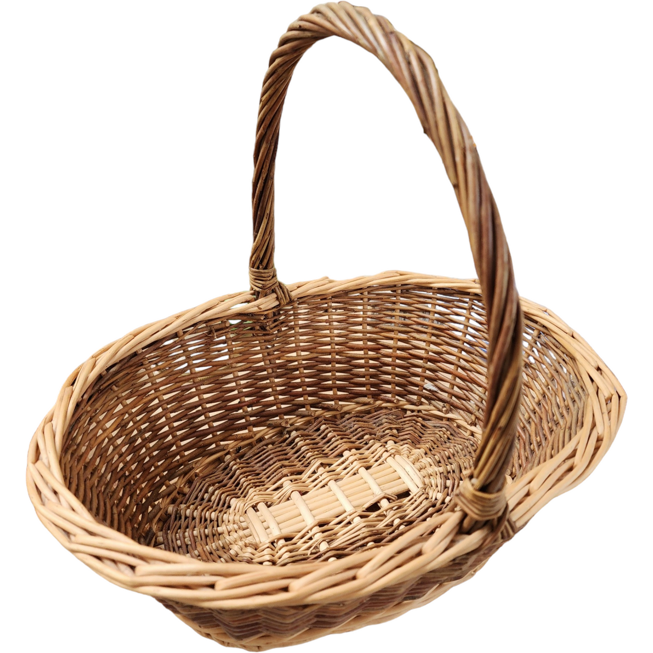 16" Wicker Rattan Farmhouse Home Decor Storage Primitive Basket