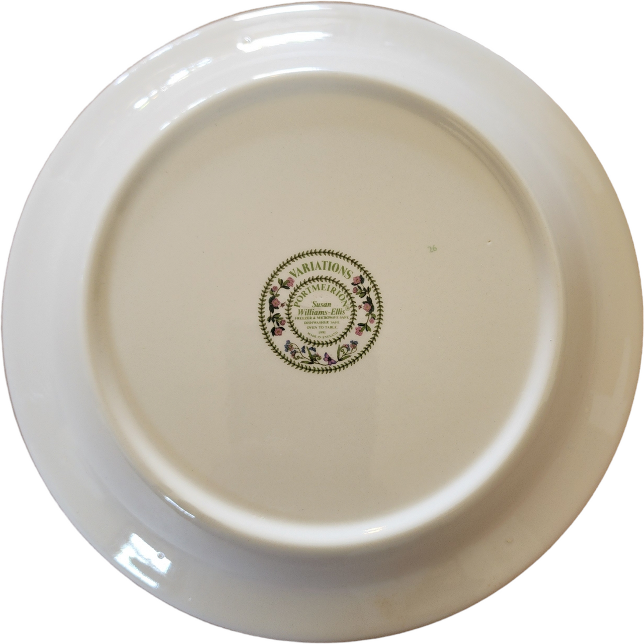 7" Portmeirion Variations Cyclamen Bread & Butter Plate
