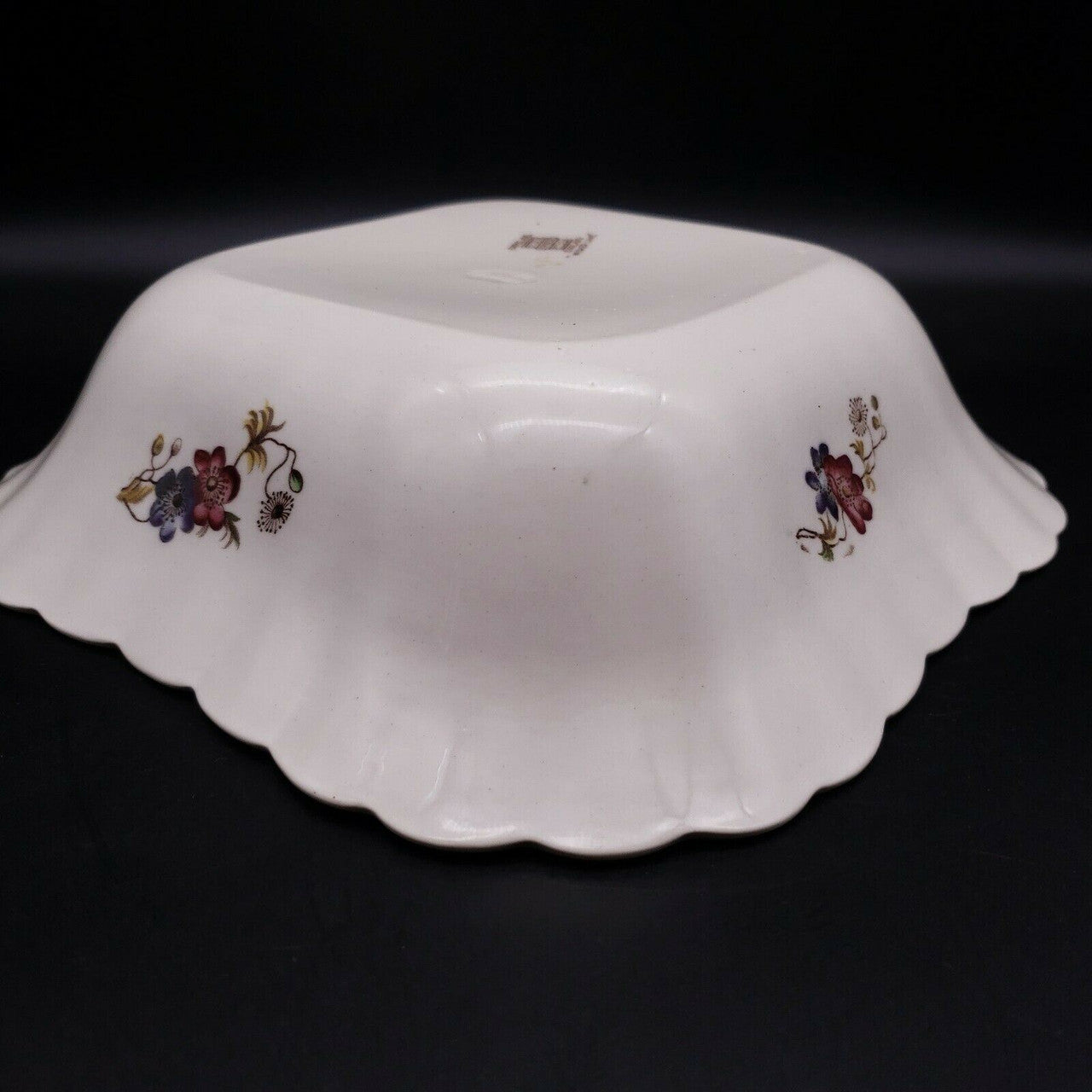9" Spode Wicker Lane Basket Weave Square Vegetable Bowl
