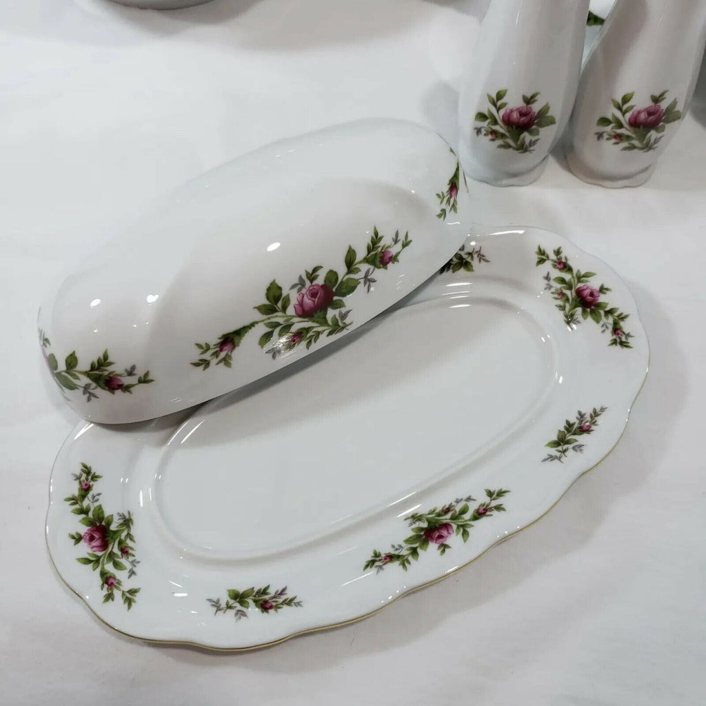 JOHANN HAVILAND Moss Rose Fine China Traditions 54 Piece Place Setting