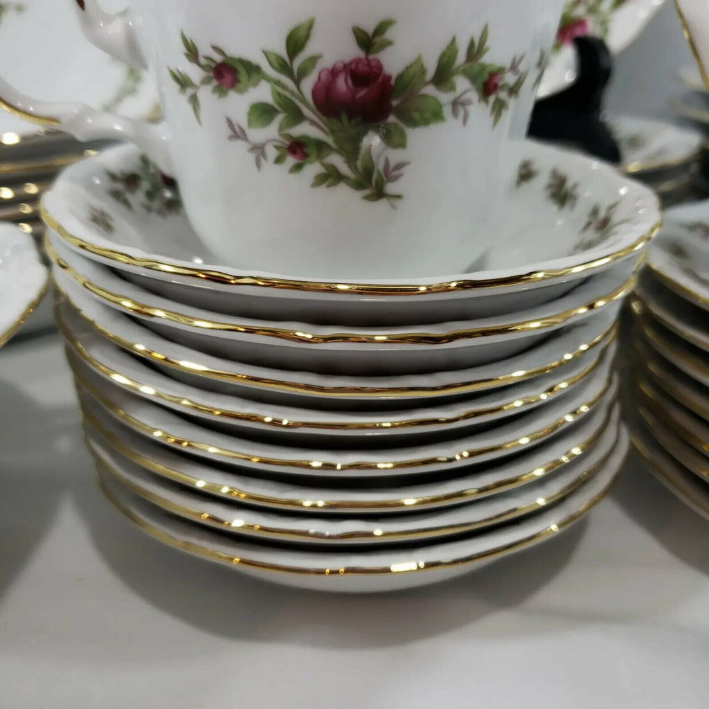 JOHANN HAVILAND Moss Rose Fine China Traditions 54 Piece Place Setting