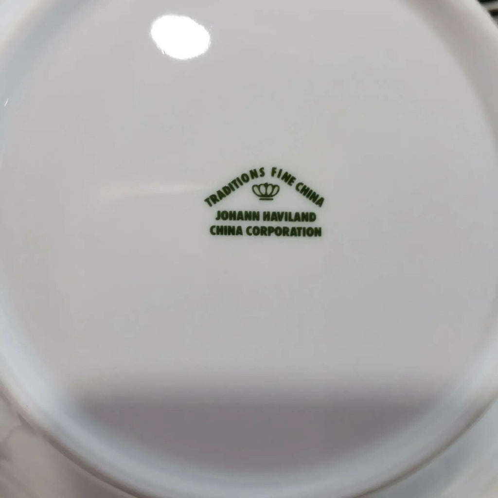JOHANN HAVILAND Moss Rose Fine China Traditions 54 Piece Place Setting