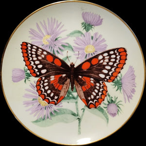 Certified Rarities 1979 Bennington Porcelain Butterfly Collector Plate - Stanley Galli Euphydryas Phaeton