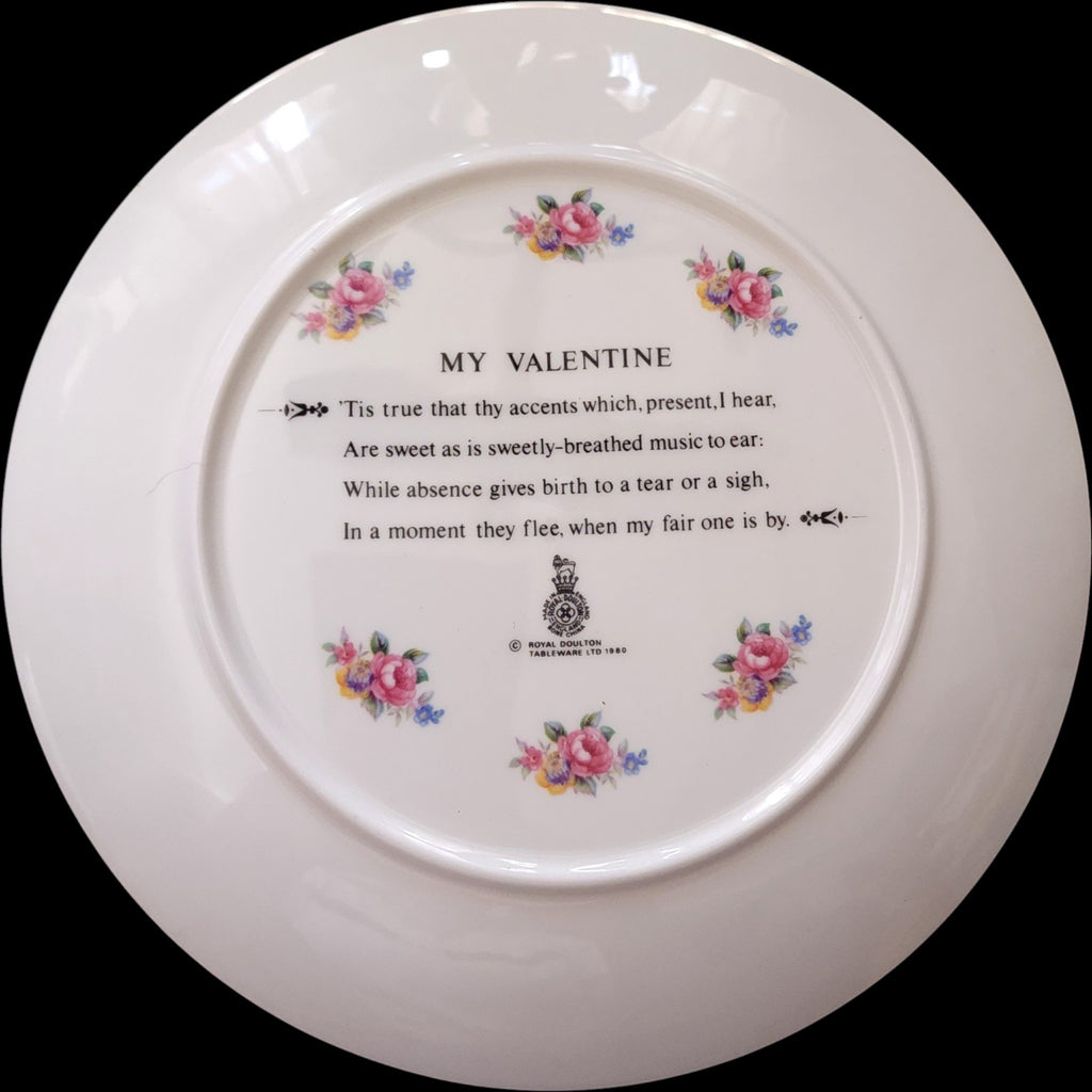 1981 Royal Doulton My Valentine Bone China Collector Plate