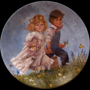 1986 Reco Jack and Jill John McClelland Mother Goose Collector Plate