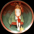 1987 Edwin M Knowles Norman Rockwell Second Thoughts Collector Plate