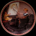 1987 Edwin M Knowles Norman Rockwell Serious Business Collector Plate