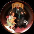 1988 Edwin M Knowles Norman Rockwell Tender Loving Care Collector Plate