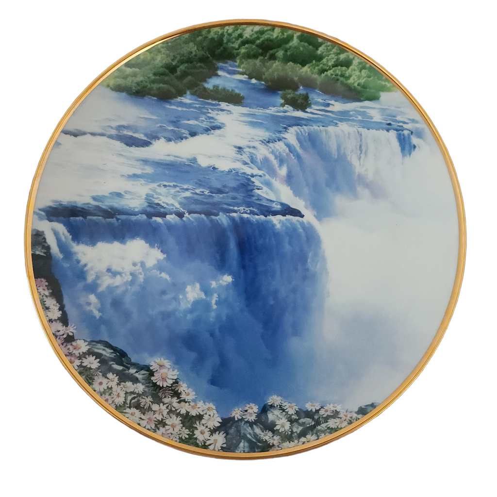 Hamilton Sea To Shining Sea Niagara Falls Raccoon Ltd Ed Plate Boxed
