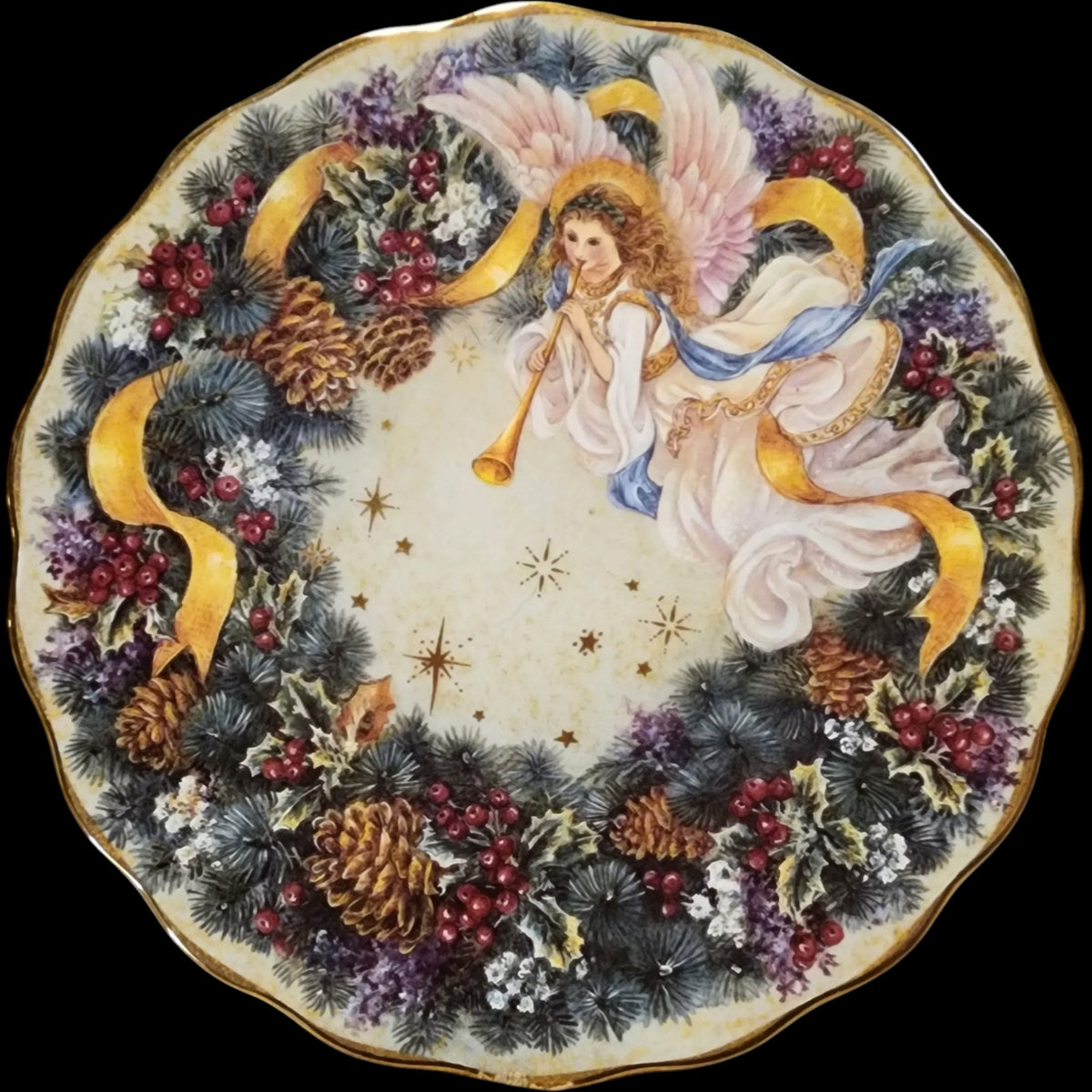 1995 Bradford Exchange Lena Liu Rejoice Angel Collector Plate